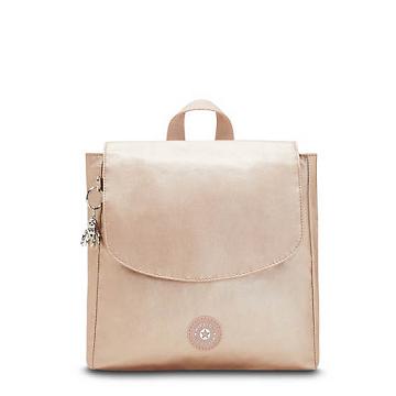 Kipling Dannie Metallic Small Ryggsäck Guld Beige | SE 1669LI